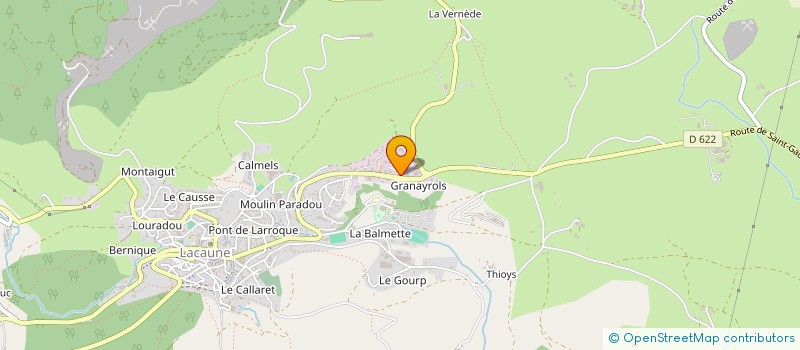 localisation de l'entreprise DANYLOU  LACAUNE