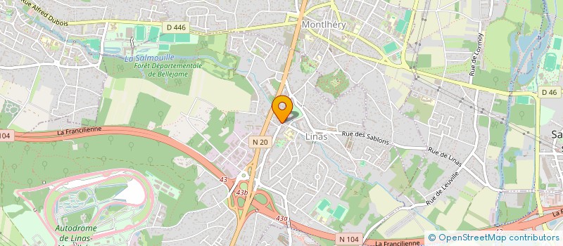 localisation de l'entreprise DANYMARIE  LINAS