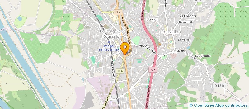 localisation de l'entreprise DANYMIC à ROUSSILLON