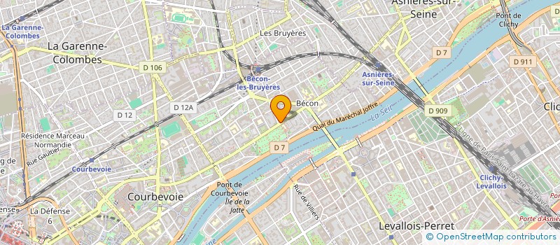 localisation de l'entreprise DAO CONST à COURBEVOIE