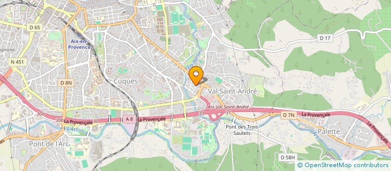 localisation de l'entreprise DAO MUSIC PROD  AIX-EN-PROVENCE