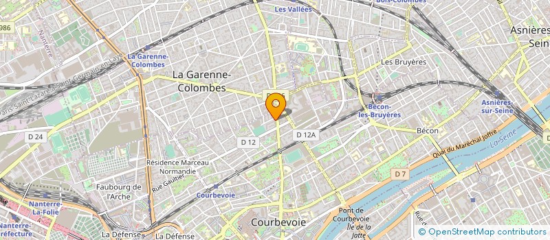 localisation de l'entreprise DAO-THOLOZAN ENTREPRENEURS à COURBEVOIE