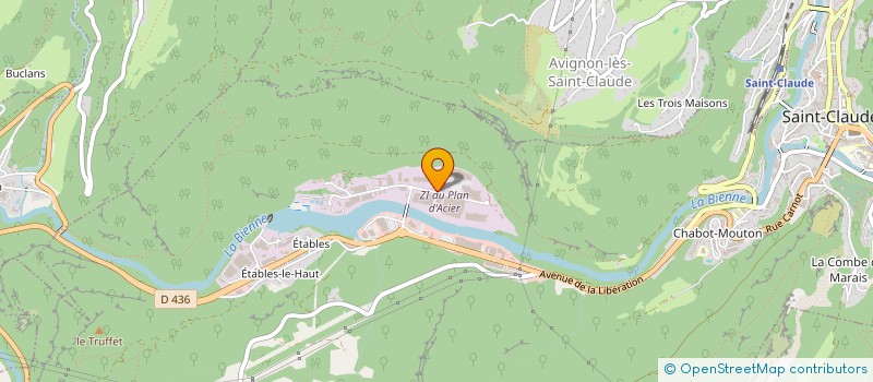 localisation de l'entreprise DAOUD  SAINT-CLAUDE