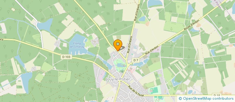 localisation de l'entreprise DAP 45 à JOUY-LE-POTIER