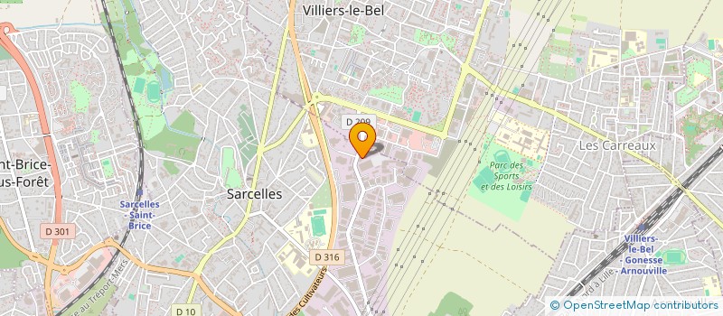 localisation de l'entreprise DAP  SARCELLES