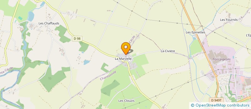 localisation de l'entreprise DAP TESSIER  SAINTE-CECILE