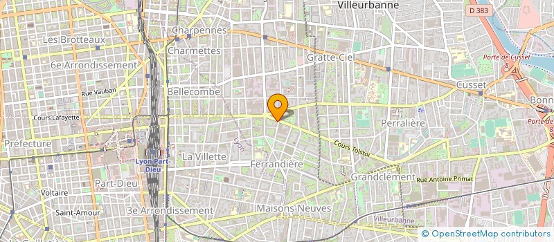 localisation de l'entreprise DAPA PRESSE à VILLEURBANNE