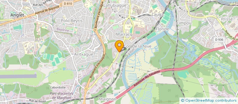 localisation de l'entreprise DAPALIS  BIDART