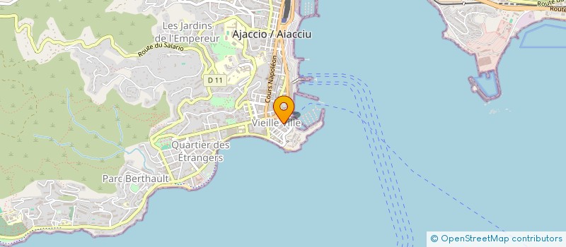 localisation de l'entreprise DAPEMA LE NAPOLI à AJACCIO