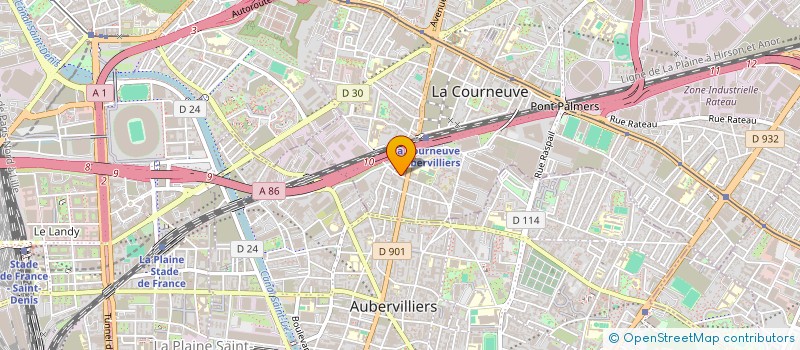 localisation de l'entreprise DAPENG à LA COURNEUVE