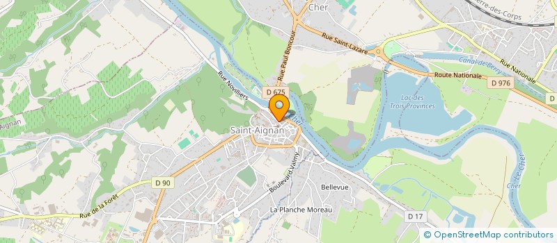 localisation de l'entreprise DAPHI à SAINT-AIGNAN