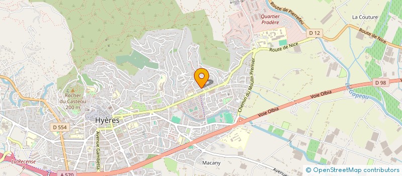 localisation de l'entreprise DAPHINAV à HYERES