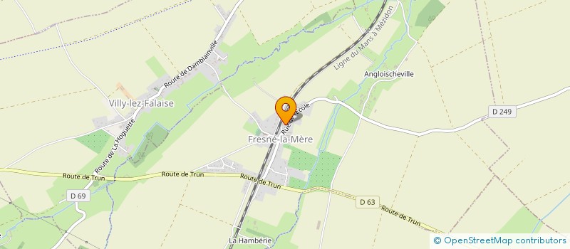 localisation de l'entreprise DAPHNEE AIGRET PEINTURE  FRESNE-LA-MERE