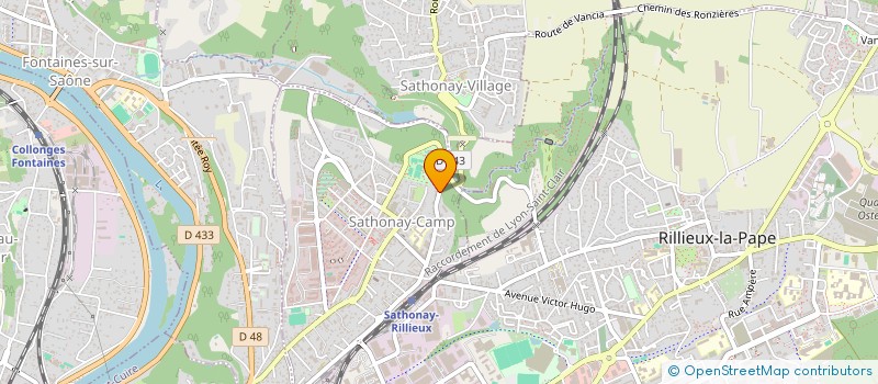localisation de l'entreprise DAPILAIN  SATHONAY-CAMP