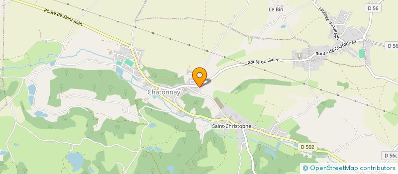 localisation de l'entreprise DAPINOV  CHATONNAY