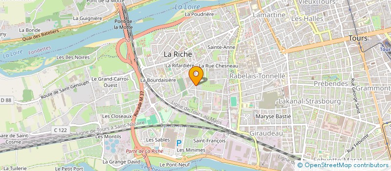 localisation de l'entreprise DAPORTIS  LA RICHE