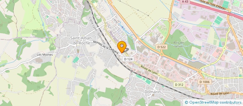 localisation de l'entreprise DAPRINI ALAIN ET JEAN CLAUDE  SAINT-ALBAN-DE-ROCHE