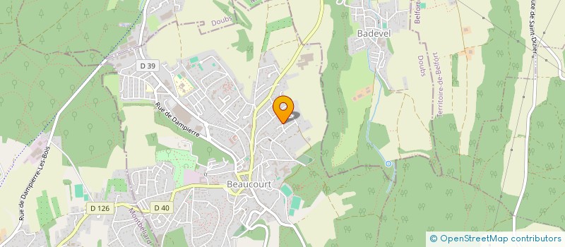 localisation de l'entreprise DAPSER à BEAUCOURT