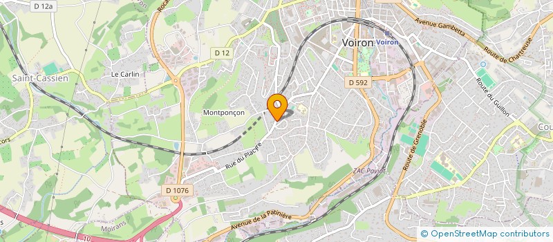 localisation de l'entreprise DAPV à VOIRON
