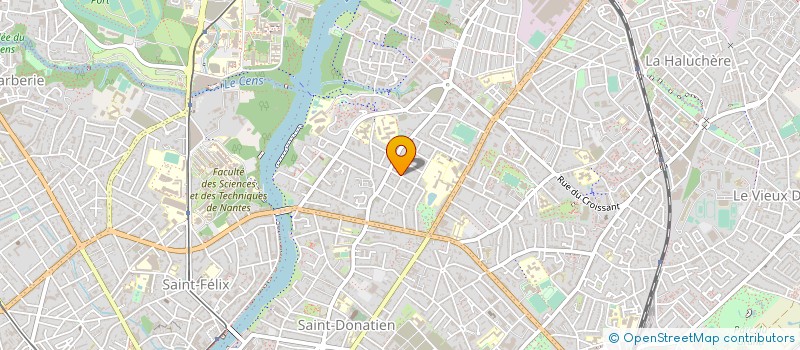 localisation de l'entreprise DAQUA à NANTES