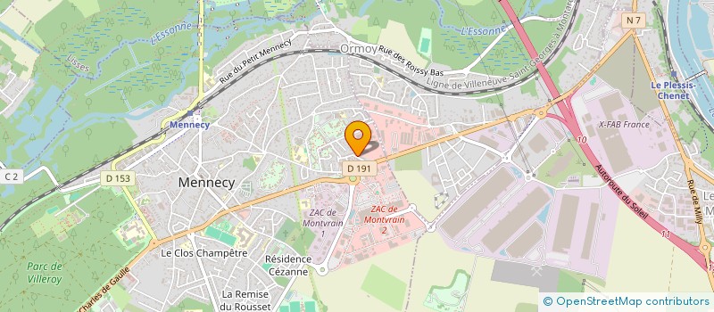 localisation de l'entreprise DAR AL NOOR ASSOCIATION à MENNECY