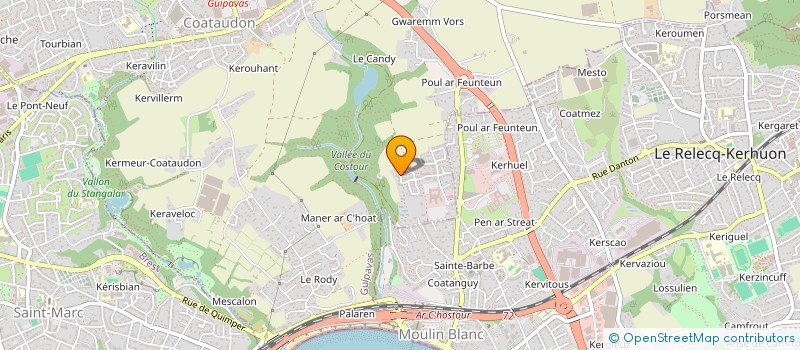 localisation de l'entreprise DAR BRAZ  GUIPAVAS