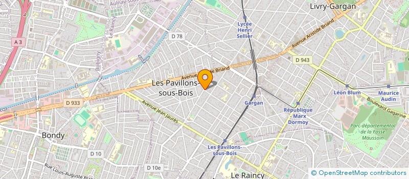 localisation de l'entreprise DAR CONSTRUCTION à LES PAVILLONS-SOUS-BOIS