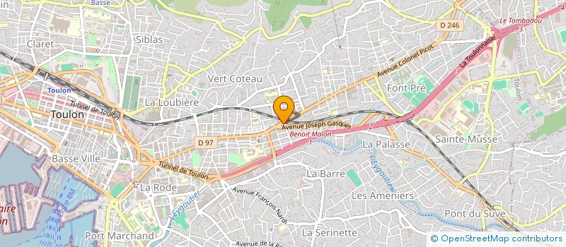 localisation de l'entreprise DAR DAMAS à TOULON