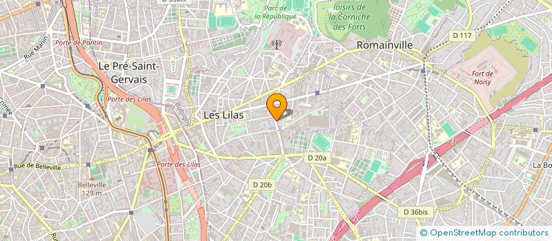 localisation de l'entreprise DAR DES LILAS à LES LILAS