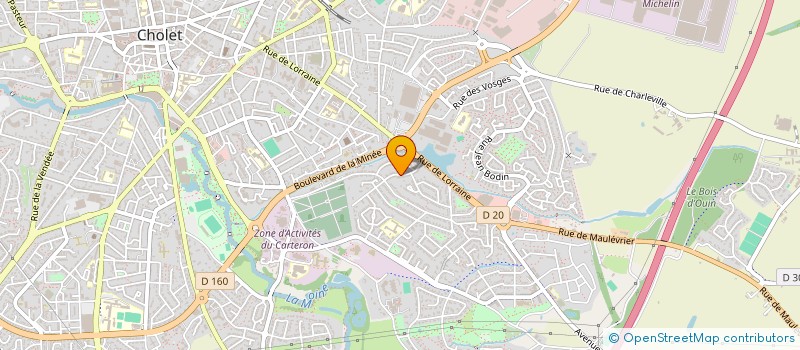 localisation de l'entreprise DAR ELEC à CHOLET