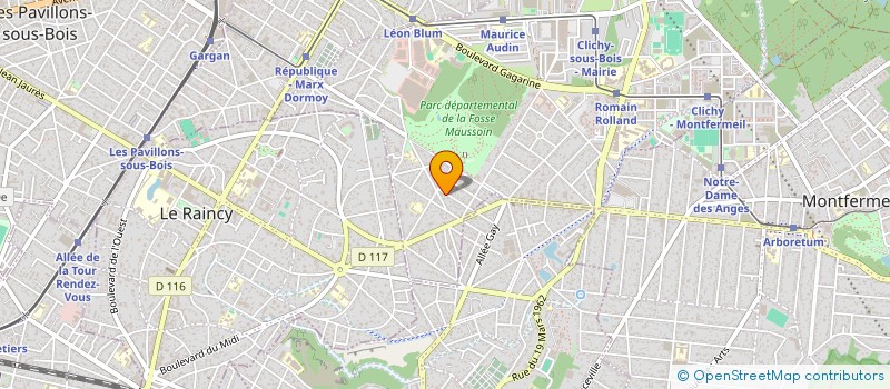 localisation de l'entreprise DAR ELEC TECH à CLICHY-SOUS-BOIS