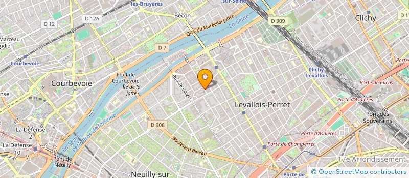 localisation de l'entreprise DAR IBTISSEM à LEVALLOIS-PERRET