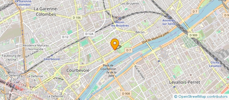 localisation de l'entreprise DARA à COURBEVOIE