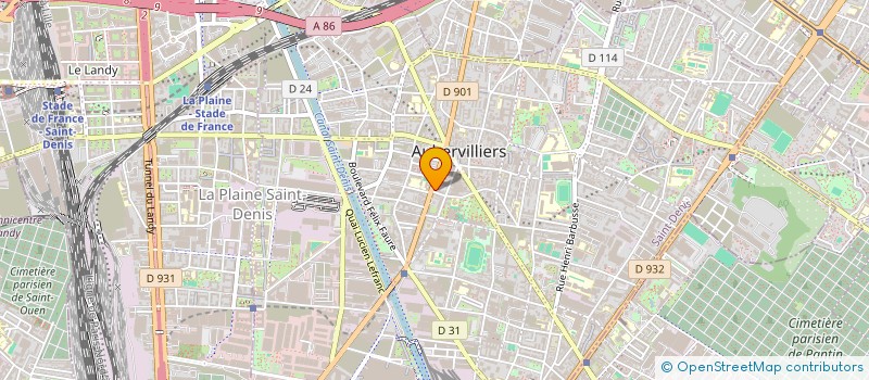 localisation de l'entreprise DARACOM  AUBERVILLIERS