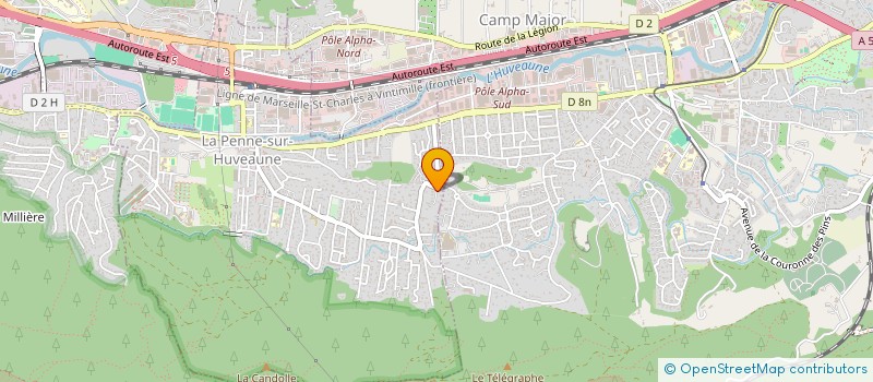 localisation de l'entreprise DARADO  LA PENNE-SUR-HUVEAUNE