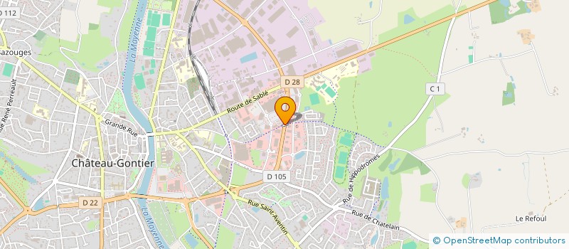localisation de l'entreprise DARAF à CHATEAU-GONTIER-SUR-MAYENNE