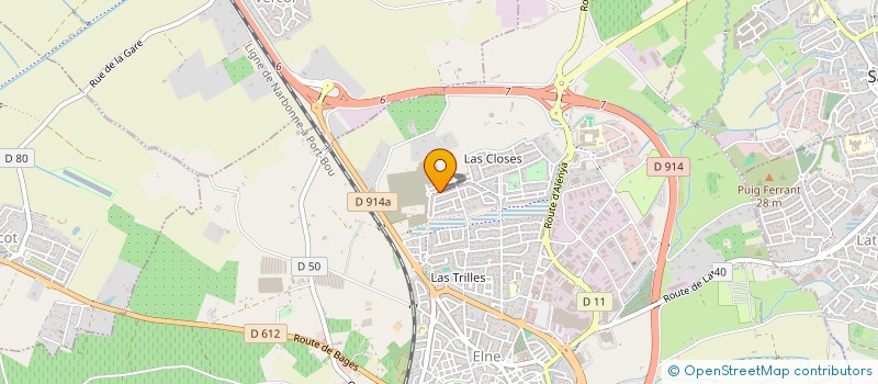 localisation de l'entreprise DARAH  ELNE