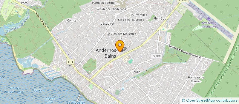 localisation de l'entreprise DARAK'N ROLL à ANDERNOS-LES-BAINS