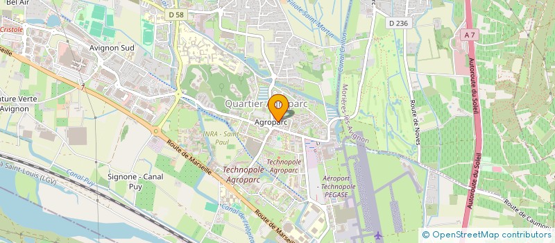 localisation de l'entreprise DARBIER ET BERNARD ASSURANCES (CABINET DE COURTAGE)  AVIGNON