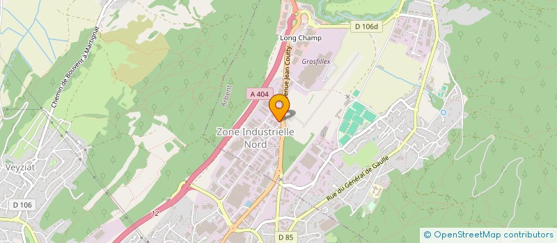 localisation de l'entreprise DARBIN à ARBENT