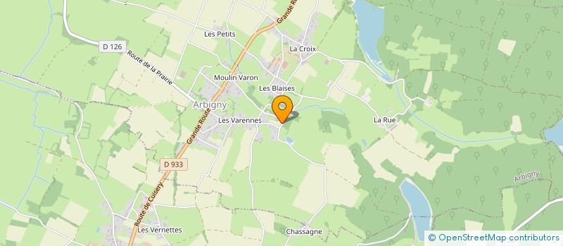 localisation de l'entreprise DARBON à ARBIGNY