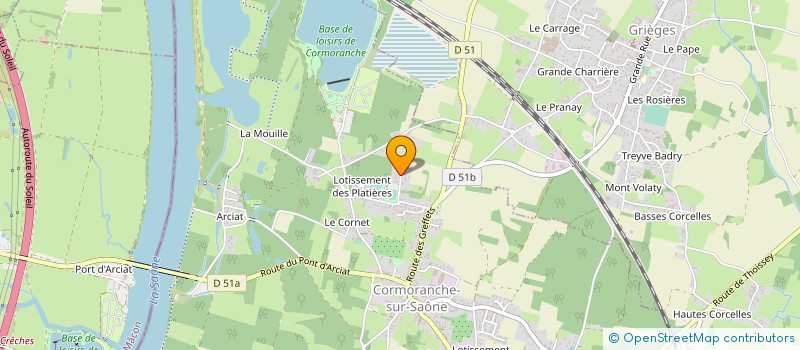 localisation de l'entreprise DARBON SERVICE ESPACE VERT à CORMORANCHE-SUR-SAONE