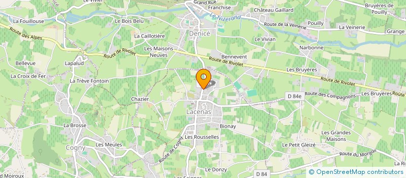 localisation de l'entreprise DARBON TRANSPORTS ET SERVICES  LACENAS