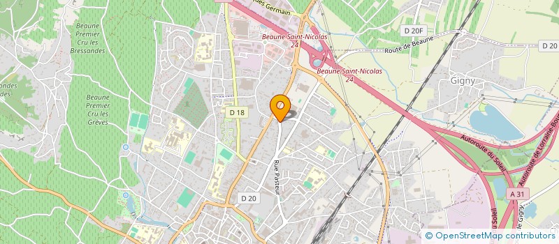 localisation de l'entreprise DARCIAUX SARL à BEAUNE