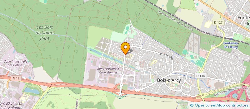 localisation de l'entreprise DARCY DISTRIBUTION  BOIS-D'ARCY