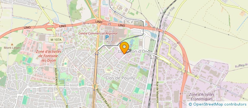 localisation de l'entreprise DARCY IMMOBILIER à DIJON