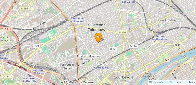 localisation de l'entreprise DARCY WILSON à LA GARENNE-COLOMBES