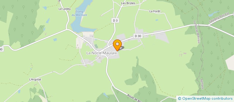 localisation de l'entreprise DARDAT CLAUDE à LA NOCLE-MAULAIX