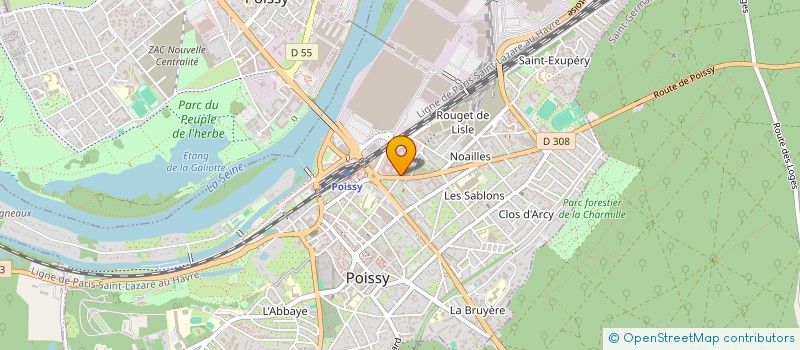 localisation de l'entreprise DARDEL  POISSY