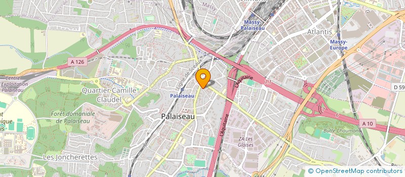 localisation de l'entreprise DARDENNE STEPHANE PLOMBERIE CHAUFFAGE  PALAISEAU